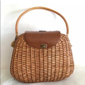 Vintage Wicker Picnic Basket